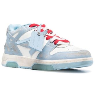 Out Of Office Vintage Leather «Blue White Red»