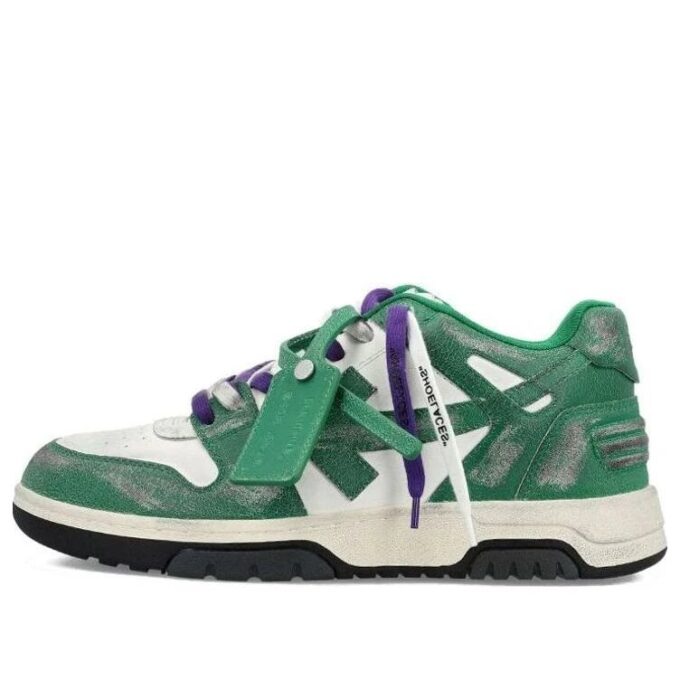 Out Of Office Vintage Leather «Green White Purple»