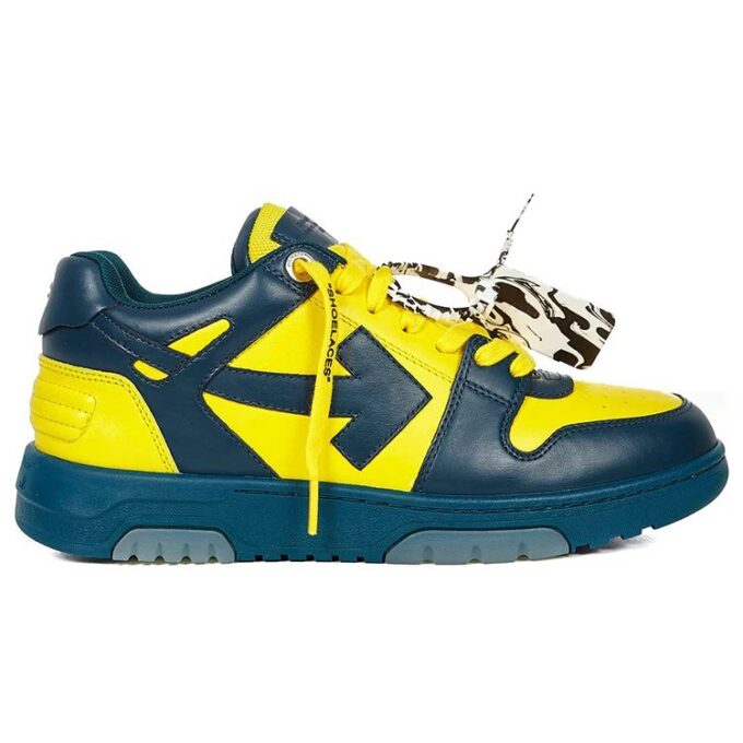 Out Of Office Zip Tie Sneakers «Yellow Navy»