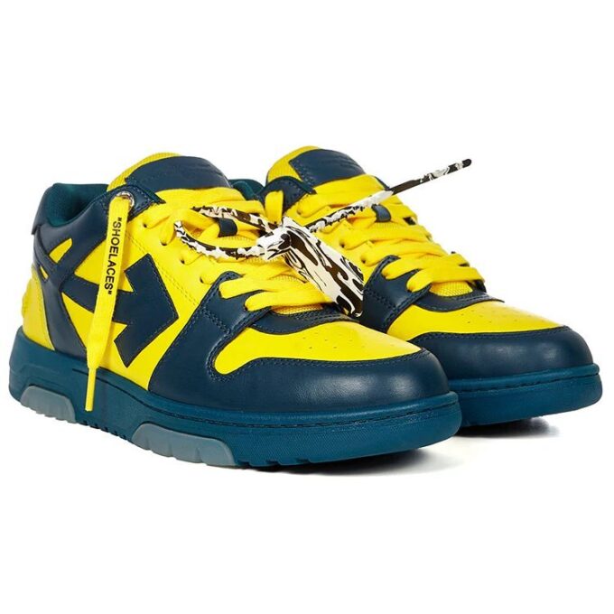 Out Of Office Zip Tie Sneakers «Yellow Navy»