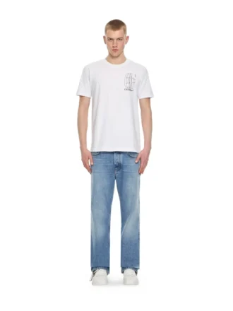 Outline Double Arrow Slim T-skjorte
