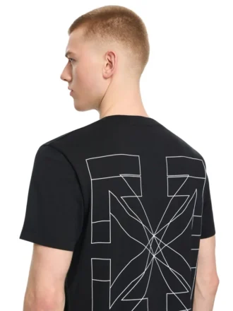 Outline Double Arrow Slim T-skjorte