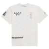 Oversized båt-T-skjorte /Flerfarget