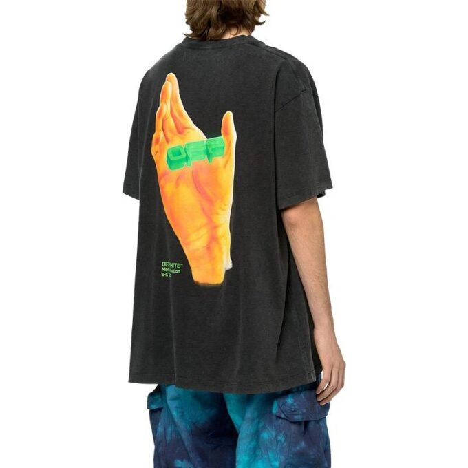 Oversized Fit Hand Svart/Flerfarget
