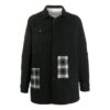 Oversized skjorte med rutete lommer og knapper