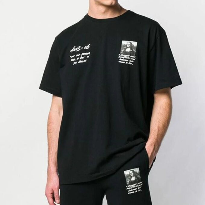 SS19 Mona Lisa-trykk, kort ermet