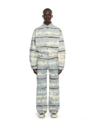 Overskjorte med tie-dye-mønster over hele