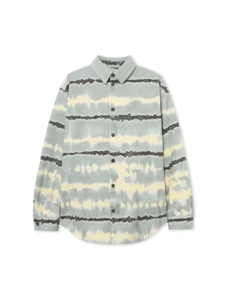 Overskjorte med tie-dye-mønster over hele