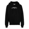 Paint Arrow Slim Hoodie «Black White»