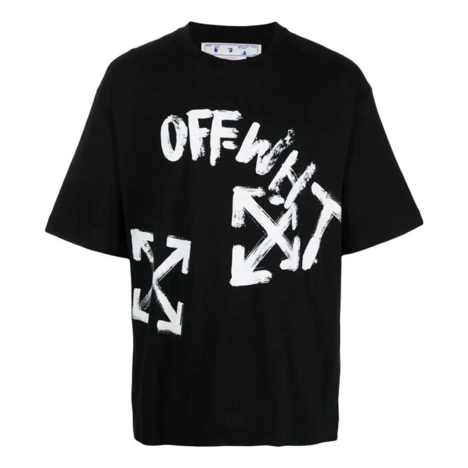Paint Script Oversized Skate T-skjorte «Svart»