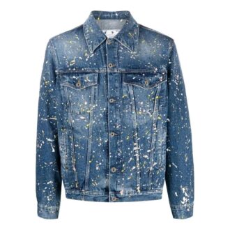 Paint Skate-Denim-jakke «Blue»