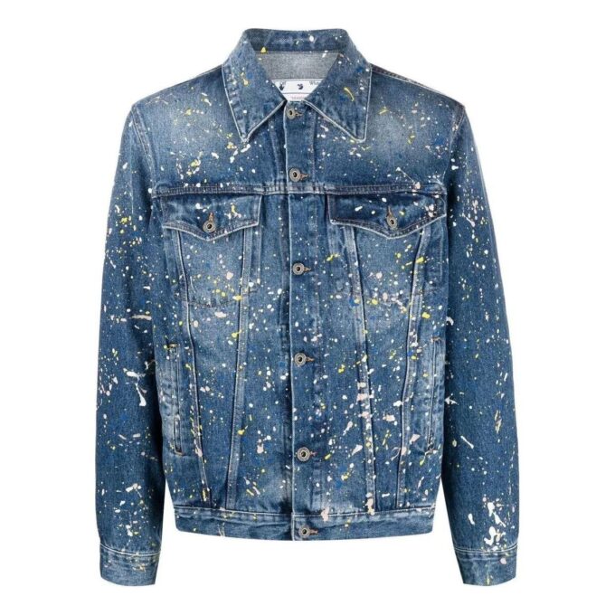Paint Skate-Denim-jakke «Blue»