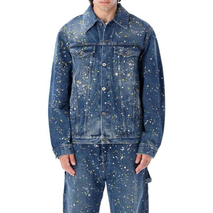 Paint Skate-Denim-jakke «Blue»