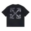 Paint Splatter Arrow Diag Fit T-skjorte «Svart»