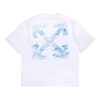 Paint Splatter Arrow Diag Fit T-skjorte «White»