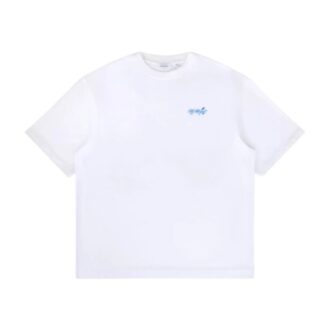 Paint Splatter Arrow Diag Fit T-skjorte «White»