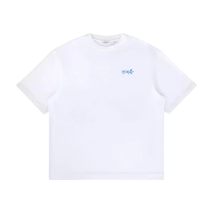 Paint Splatter Arrow Diag Fit T-skjorte «White»