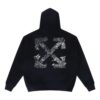 Paint Splatter Arrow Diag French Terry-hettegenser «Black»