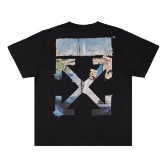 Painting Arrows bomulls-T-skjorte med korte ermer