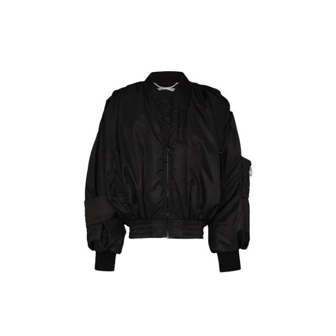 Pascal Applique Pilotjakke for menn, svart