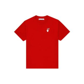 Pascal Arrow Applique T-skjorte for menn, rød