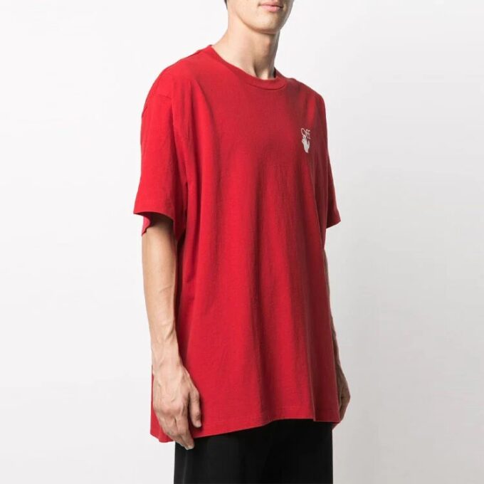 Pascal Arrow Applique T-skjorte for menn, rød