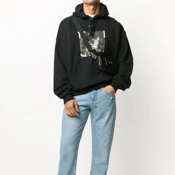 Pascal Print Over Hood «Svart/Hvit»