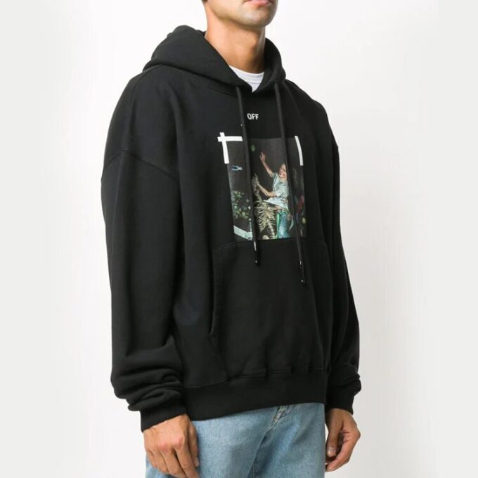 Pascal Print Over Hood «Svart/Hvit»