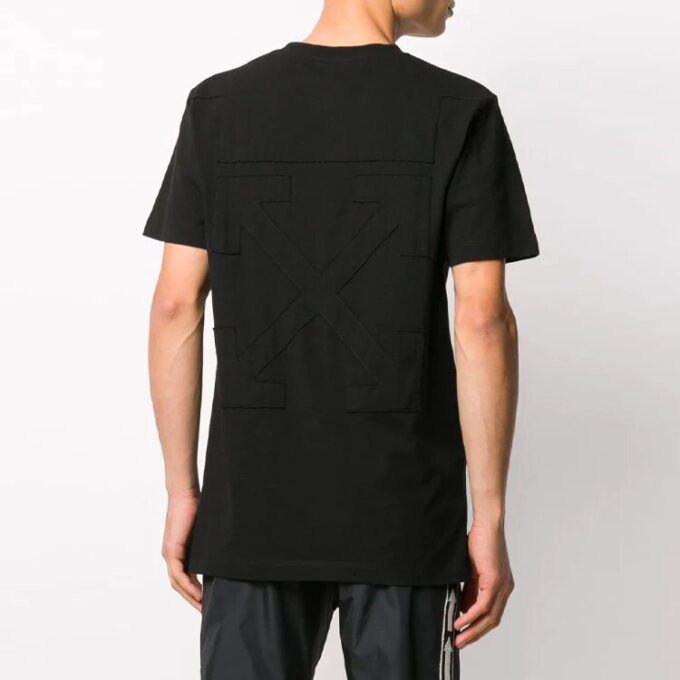 Patch Arrow kort ermet svart