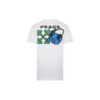 Peace Worldwide Over Tee «Hvit/Grønn»