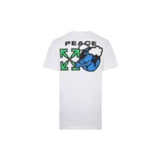 Peace Worldwide Over Tee «Hvit/Grønn»