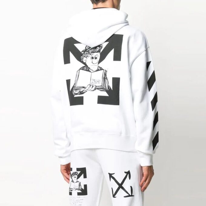 Pilemønster Unisex Hvit