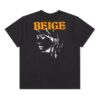 Portrait S/S OVER TEE med trykkmønster, kort ermet, løs passform, svart T-skjorte, unisex