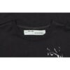 Portrait S/S OVER TEE med trykkmønster, kort ermet, løs passform, svart T-skjorte, unisex