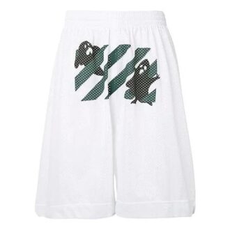 Printing Hollow Out Design Shorts Hvit