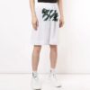 Printing Hollow Out Design Shorts Hvit