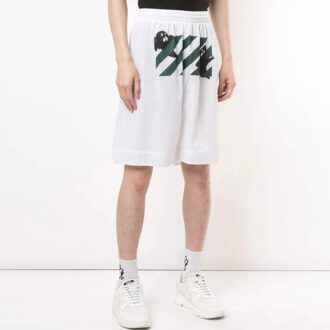 Printing Hollow Out Design Shorts Hvit