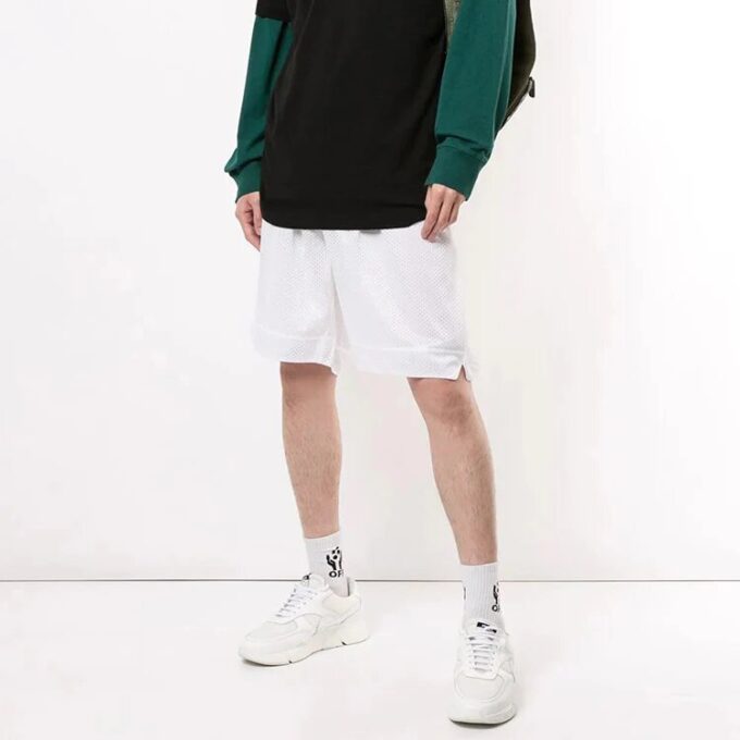 Printing Hollow Out Design Shorts Hvit