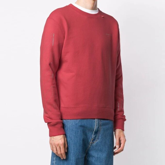 Pullover med pilmønster, rød