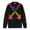 Rainbow Gradient Arrow Knit Svart
