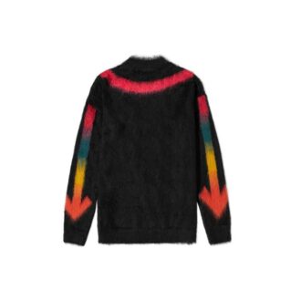 Rainbow Gradient Arrow Knit Svart
