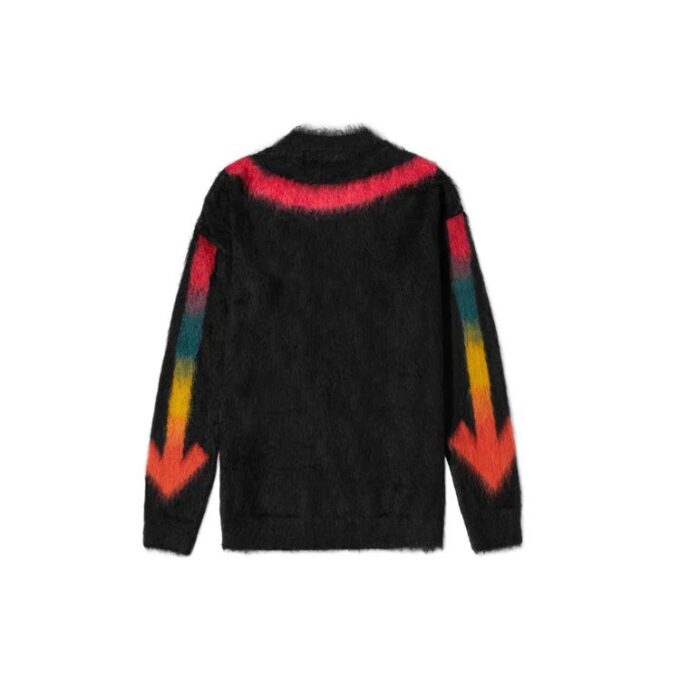 Rainbow Gradient Arrow Knit Svart