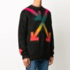 Rainbow Gradient Arrow Knit Svart