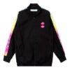 Rubber Retro Zipper Jacket Svart