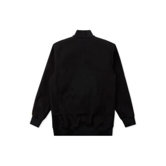 Rubber Retro Zipper Jacket Svart