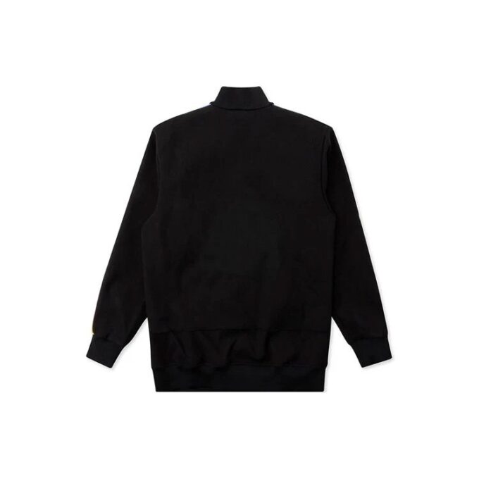Rubber Retro Zipper Jacket Svart