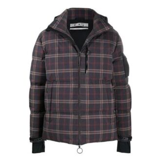 Rutete jakke, slim fit-versjon, marineblå