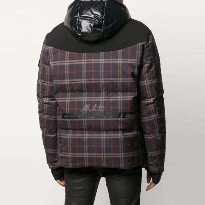 Rutete jakke, slim fit-versjon, marineblå