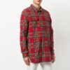 rutete skjorte Tartan-skjorte for menn Rød