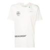 Ryggen rosa pil kort ermet hvit Shorts